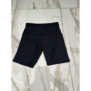 Old Navy Black High-Waisted PowerSoft Biker Shorts Girls Size Large 10-12